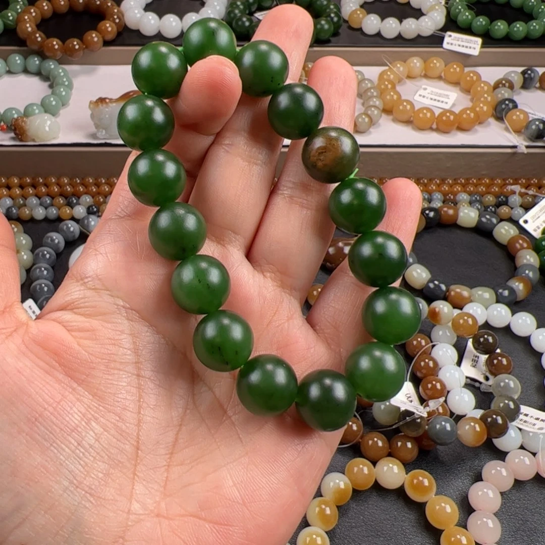 和田玉手链未镶嵌品****米