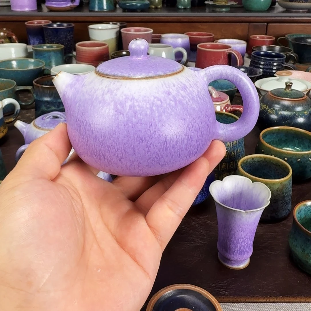 紫光釉茶壶任晓飞老师