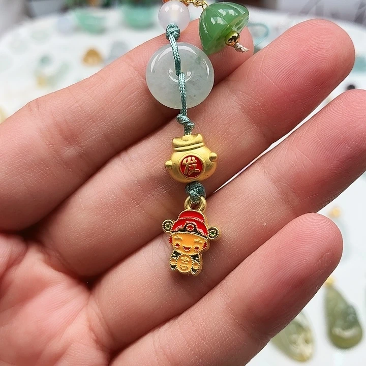 颈饰未镶嵌翡翠福袋财哥