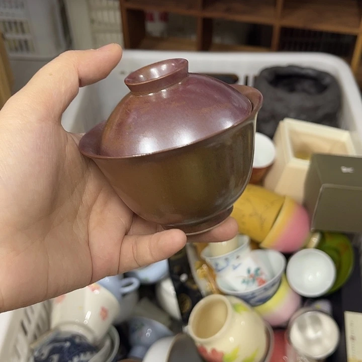 微瑕青花洒金手绘青花鱼