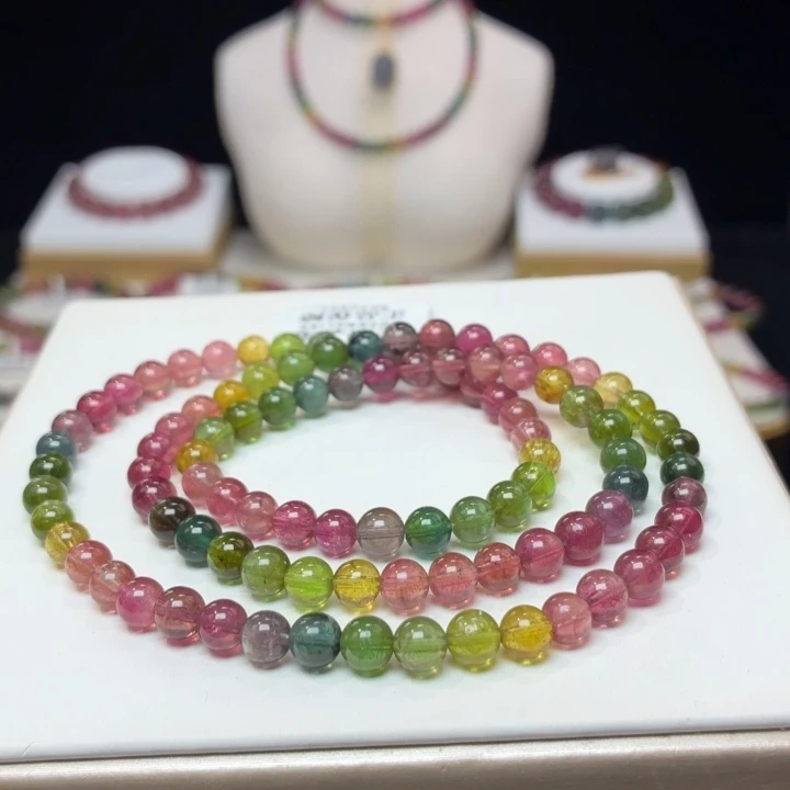 手链碧玺未镶嵌5.8mm±