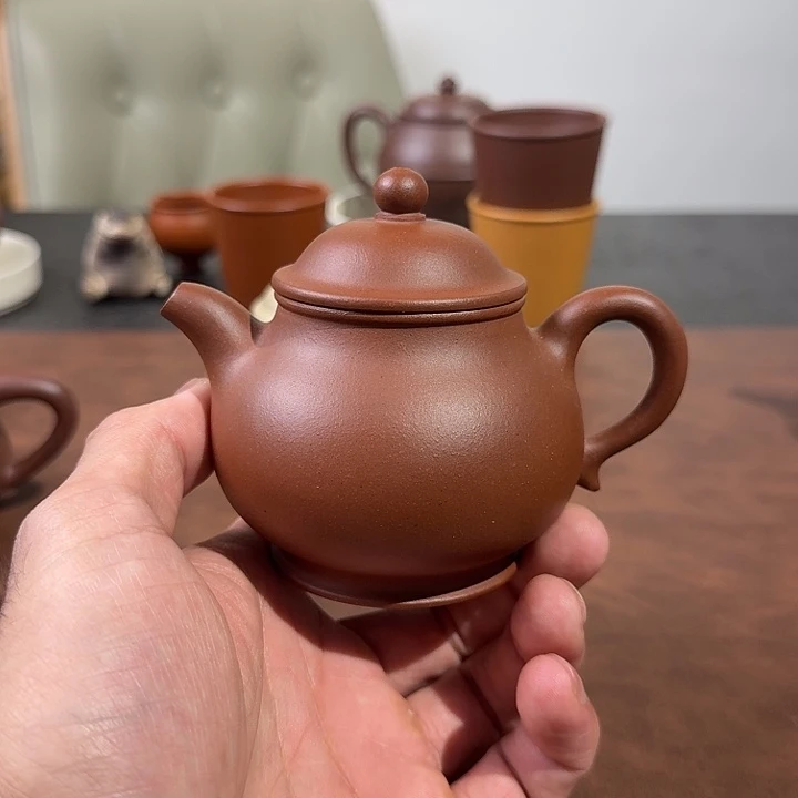 茶壶紫砂高潘紫泥