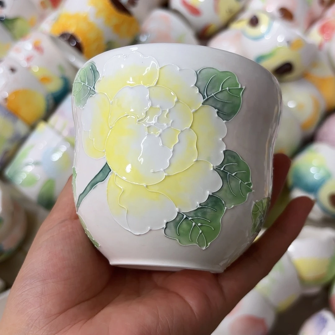 手绘创意高温釉下彩陶瓷