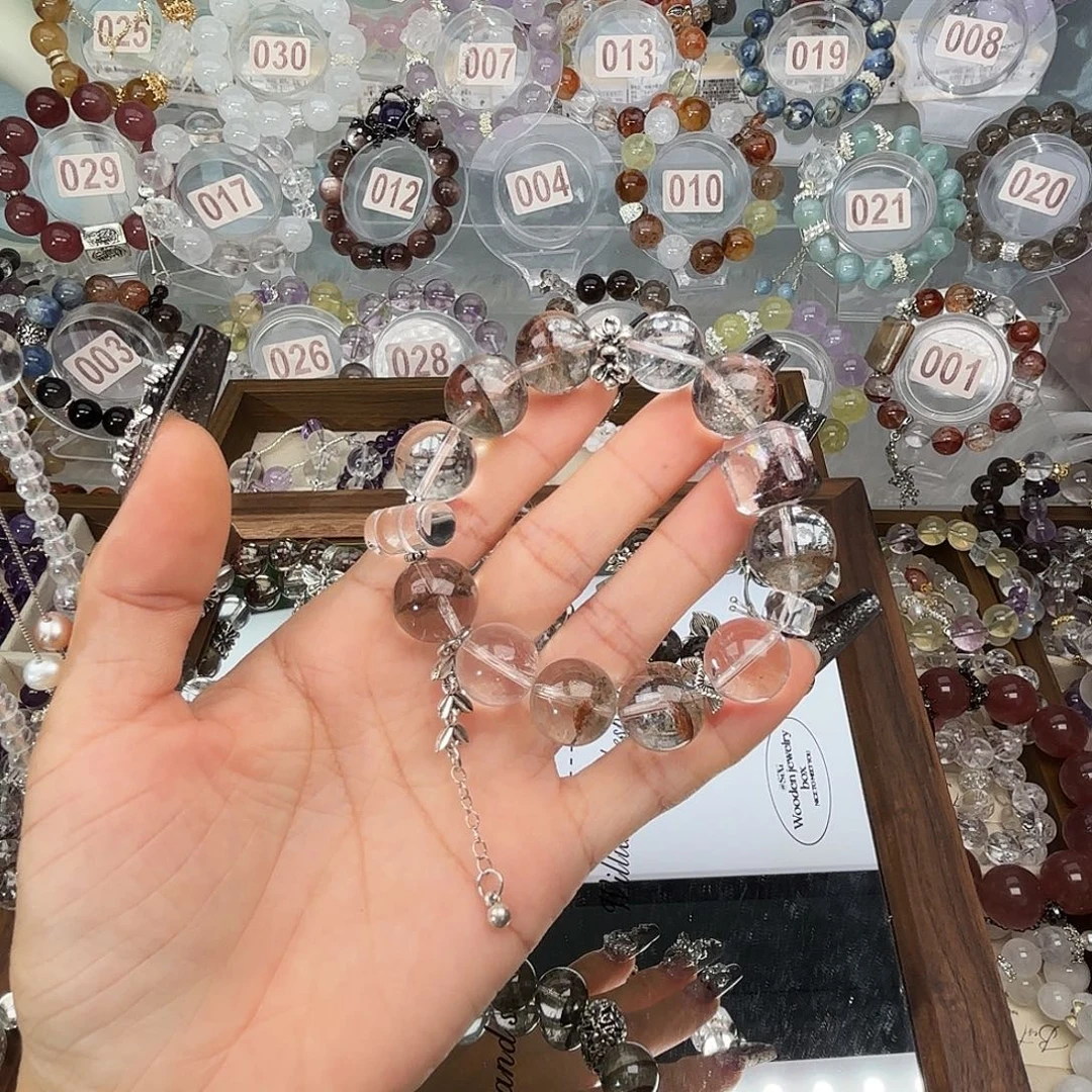 ****银S925镶嵌手链水晶898899