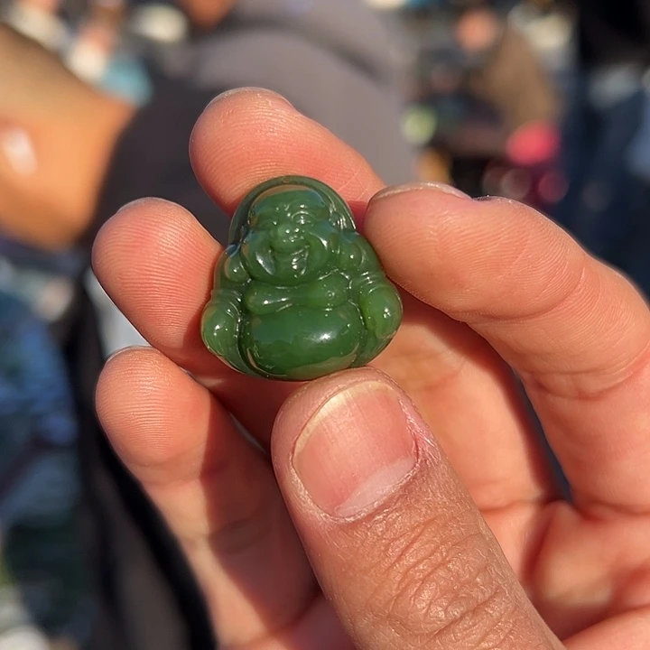 未镶嵌手链和田玉莣****噯俄罗斯老坑碧玉25佛公