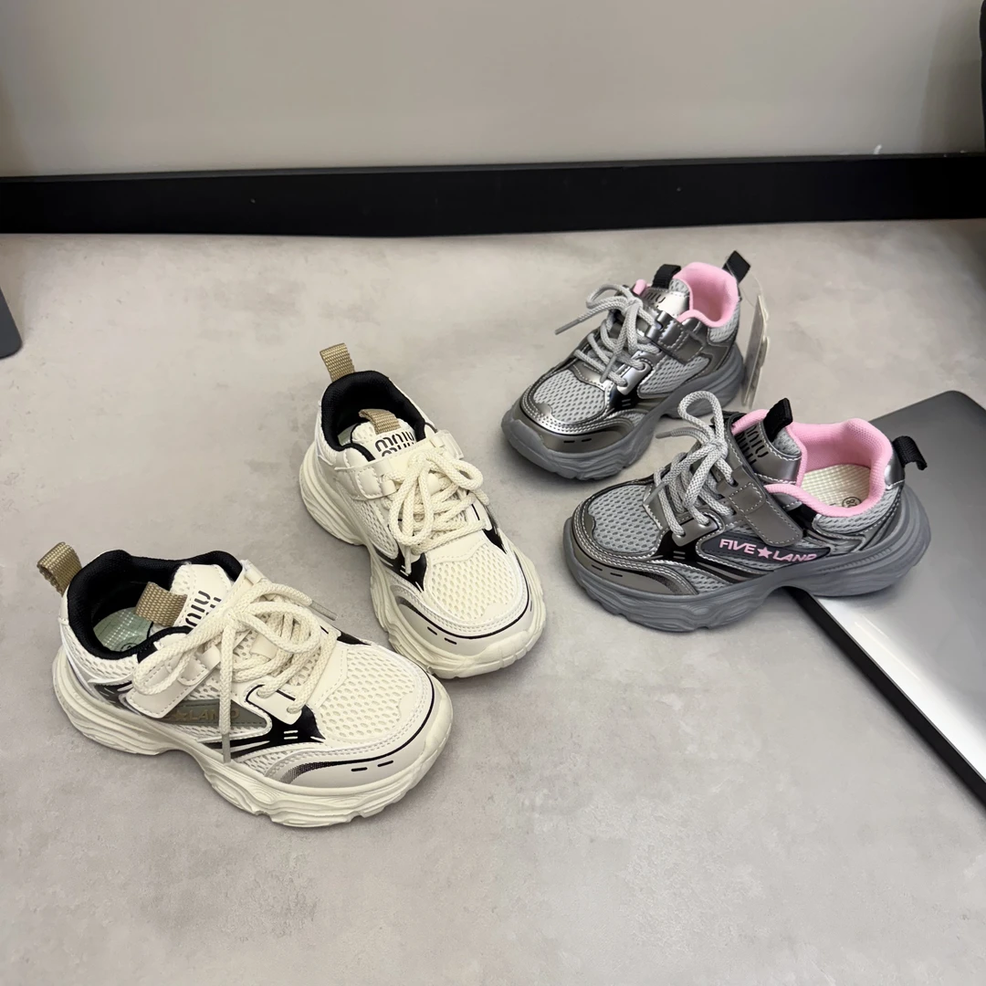 小黄鸭2025夏季新款儿童运动跑步鞋休闲老爹鞋A6627582