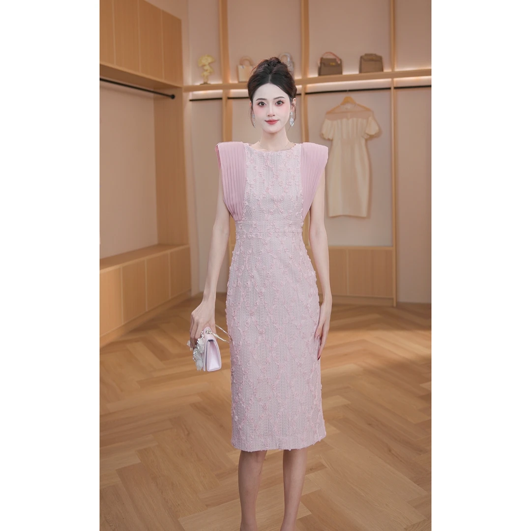 夏季新款时尚修身气质复古显瘦包臀连衣裙51070