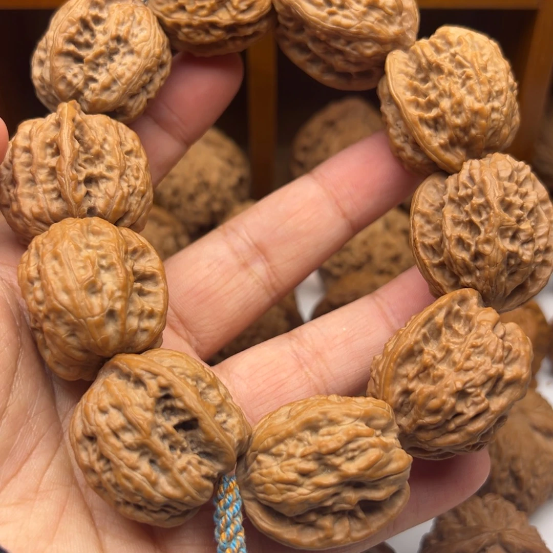 吊坠文玩核桃30左右野狼手串