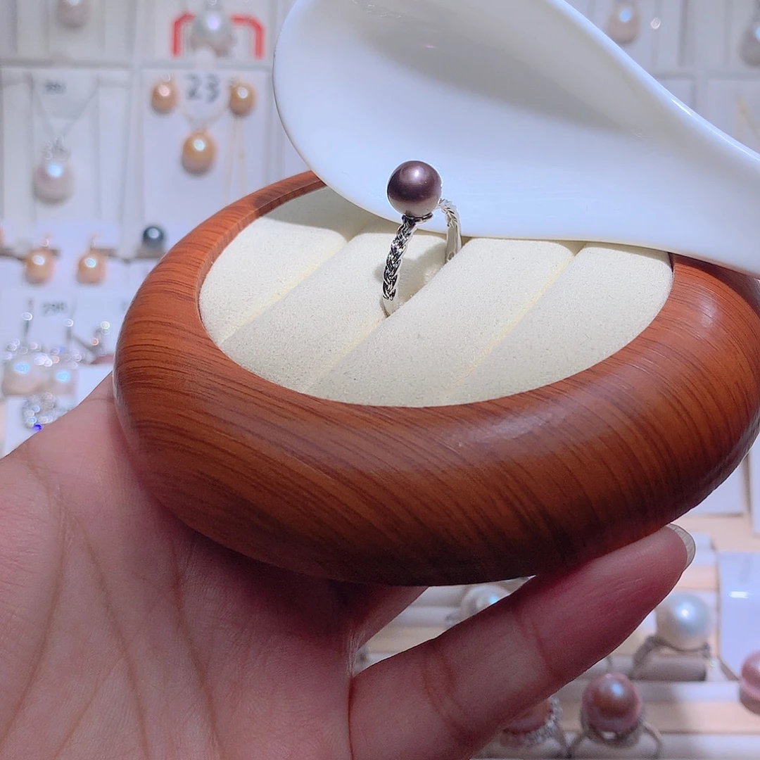 未镶嵌淡水珍珠戒指CC8+