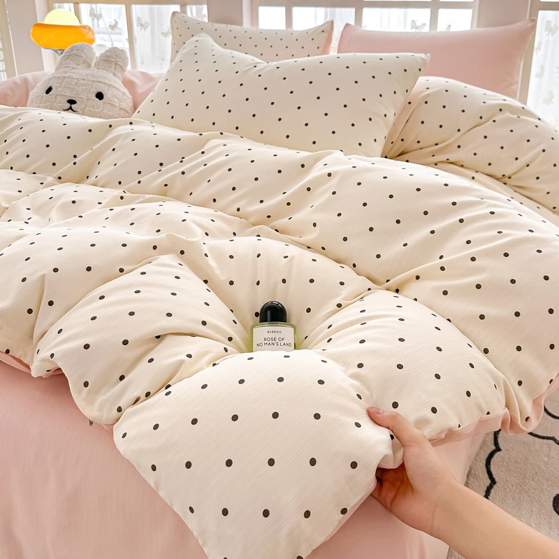 【福利品】粉色波点200*230单被套