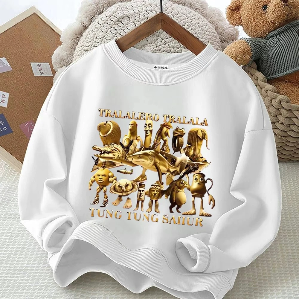 美国山海经通通哥木棍人童装潮牌周边衣服男童卫衣上衣外穿儿童