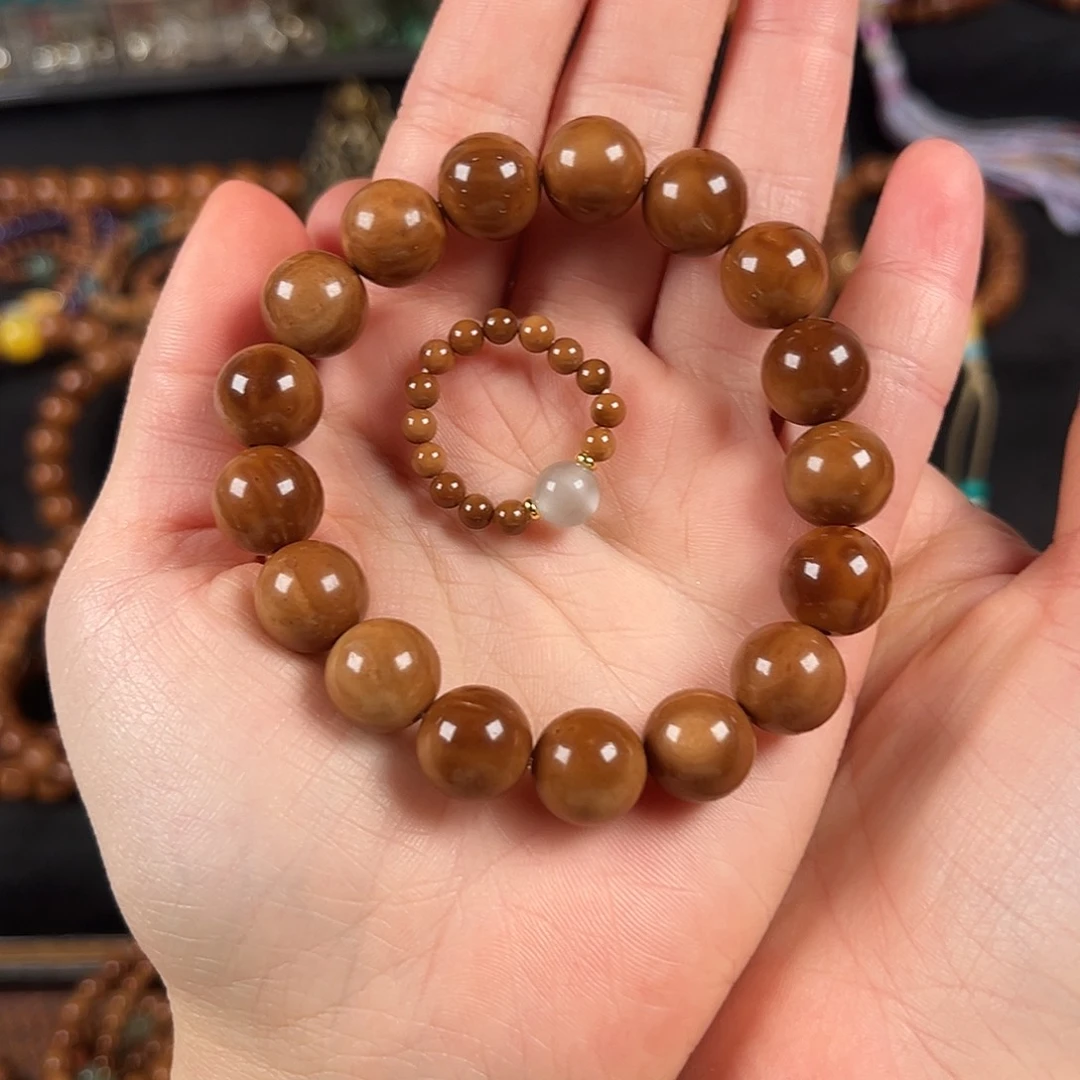 手串库克精挑款少棕眼少棕线1.2圆珠