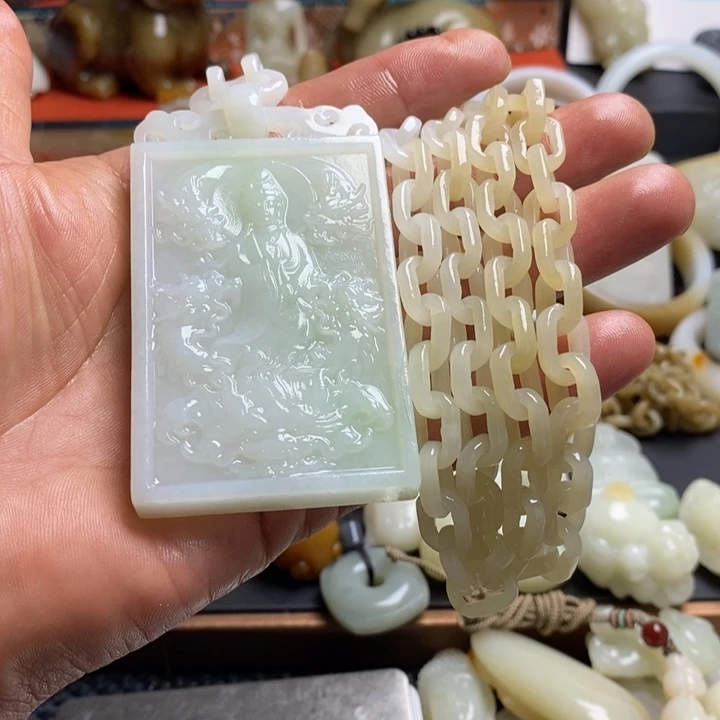 未镶嵌和田玉挂件嫣**愚