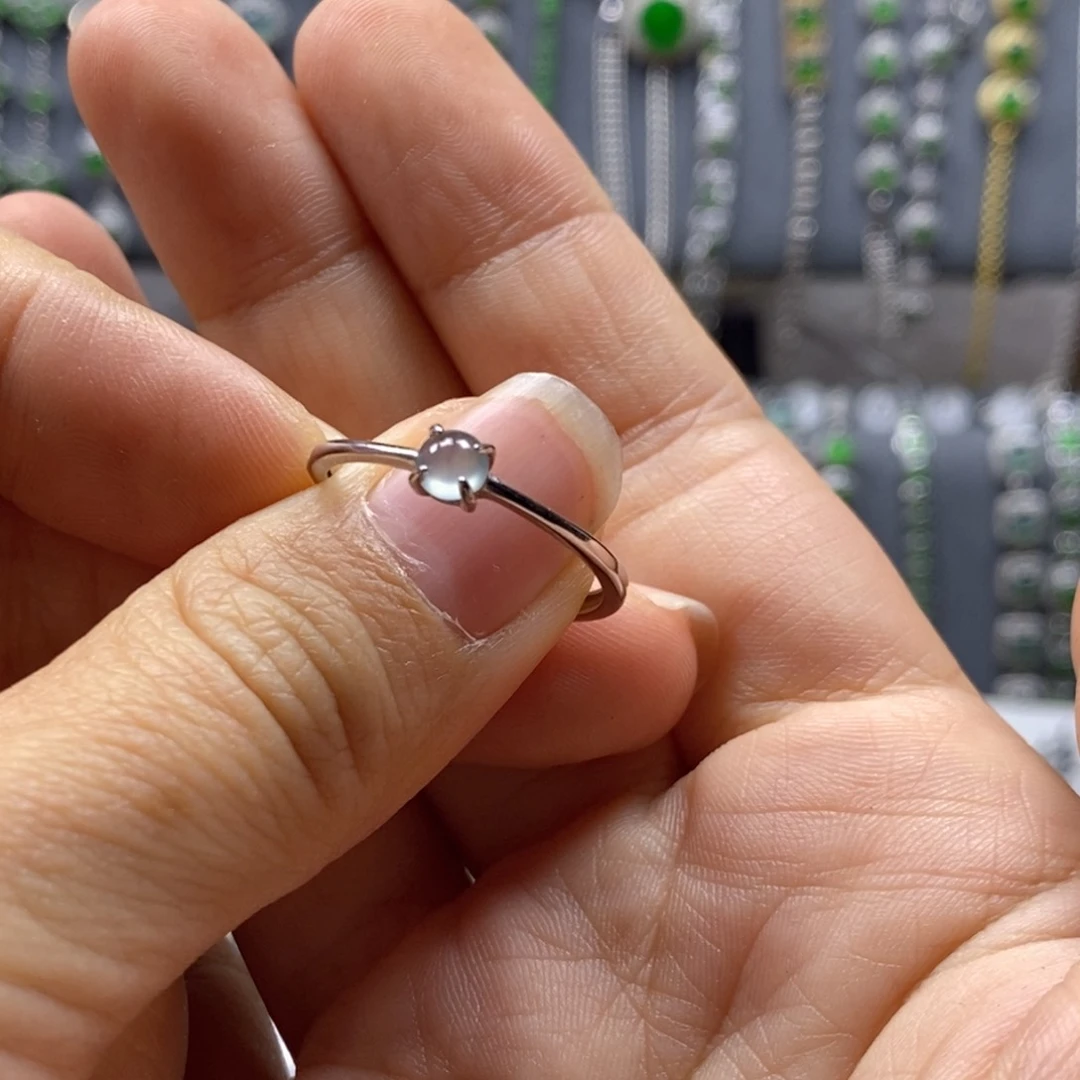 翡翠颈饰银S925镶嵌菲*无证书/假一赔四