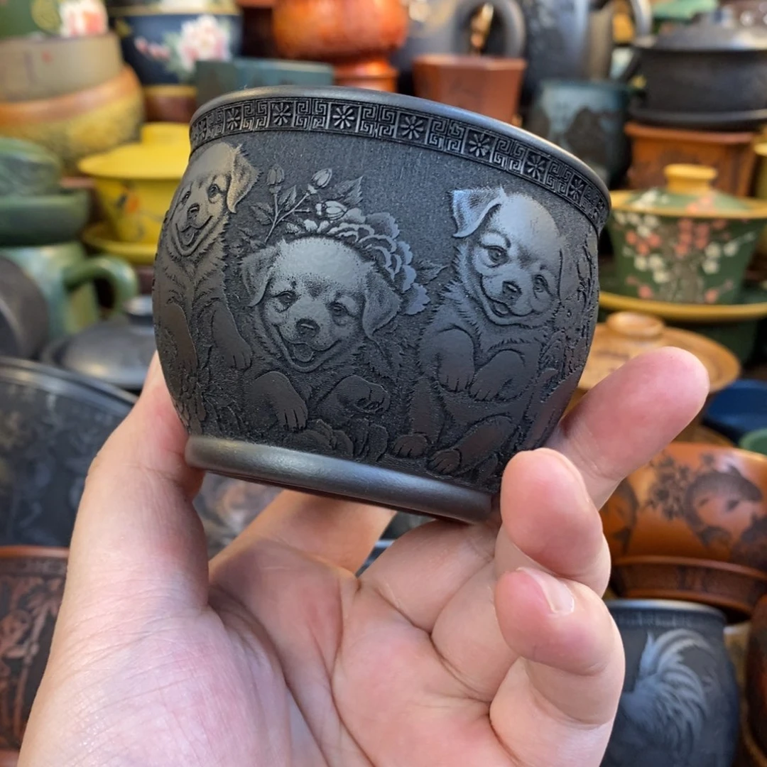 紫砂公道杯宜兴全手工紫砂杯