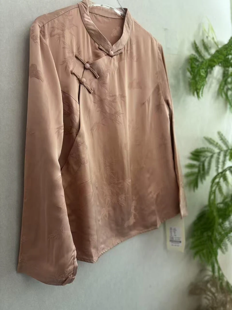 墨家春夏款复古盘扣上衣