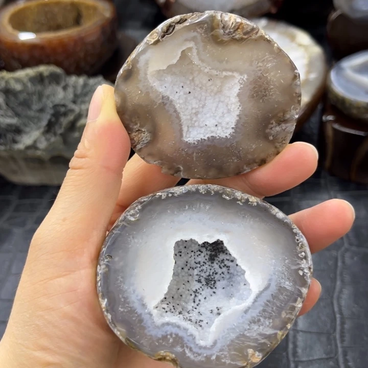 水晶珠宝半成品未镶嵌福利白软盆