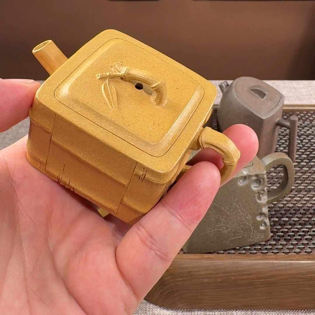 茶壶紫砂小四方灵竹