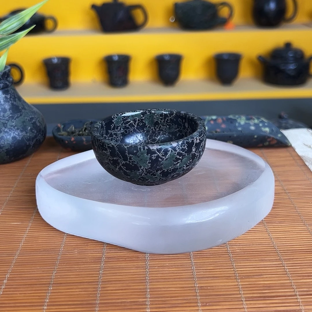 安山玉一把玉壶禅定杯
