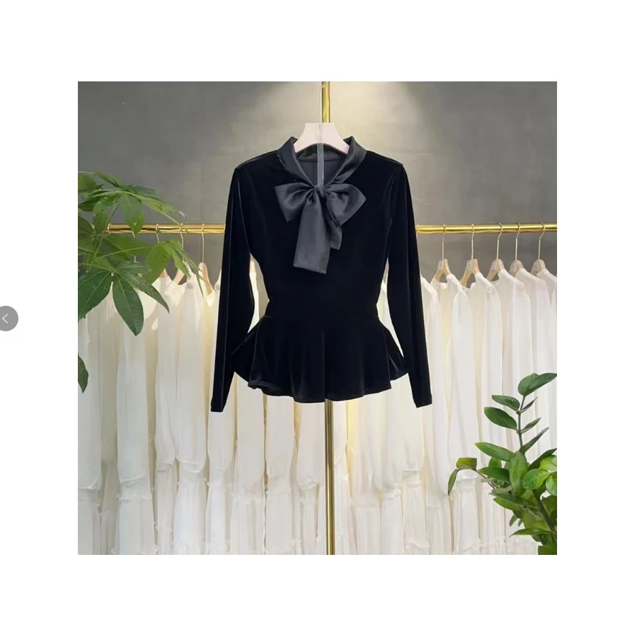 〈纪朵研〉1241气质显瘦时尚百搭2025新款洋气长袖