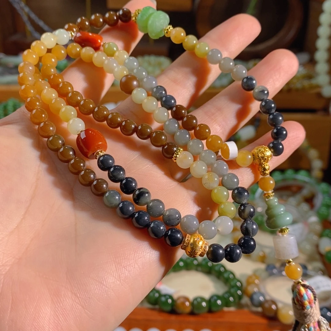 和田玉未镶嵌手链高阶楼兰卡6