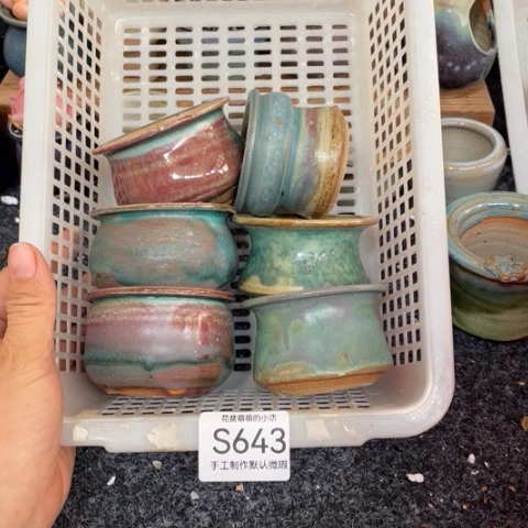 紫砂花盆微瑕643口径5.5左右