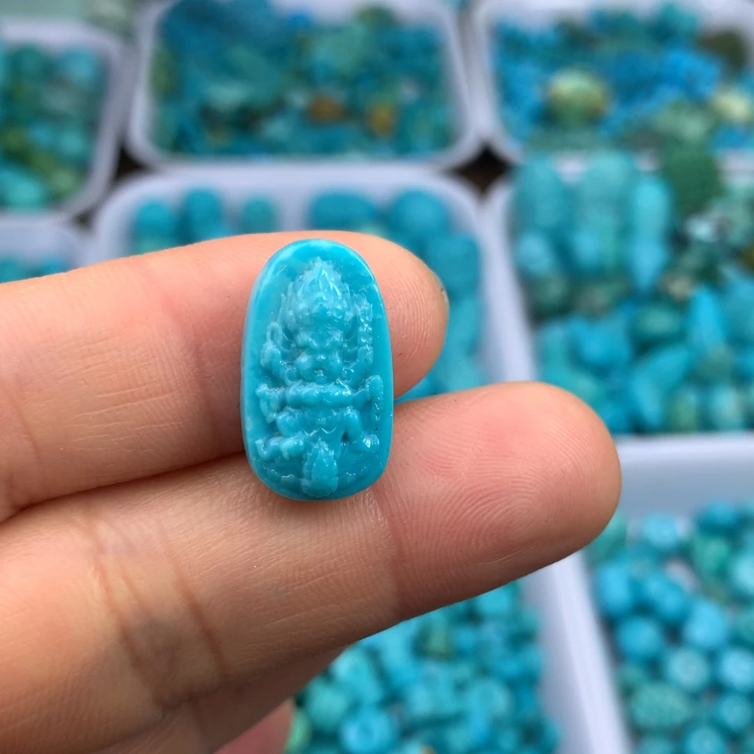 绿松石未镶嵌吊坠(不含链)20×11