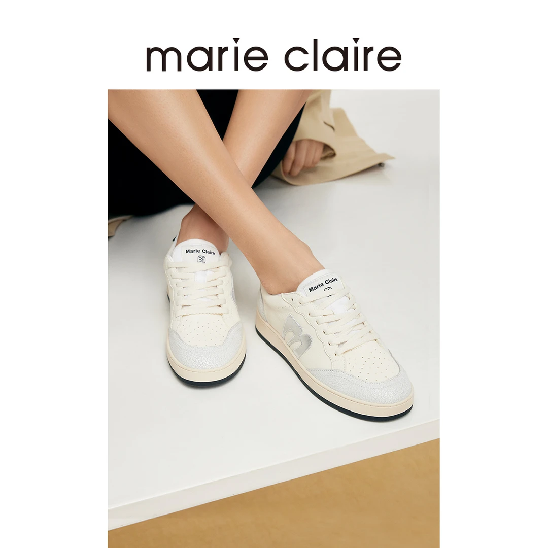 MC女鞋m字板鞋25春新简约设计感休闲鞋marieclaire女鞋