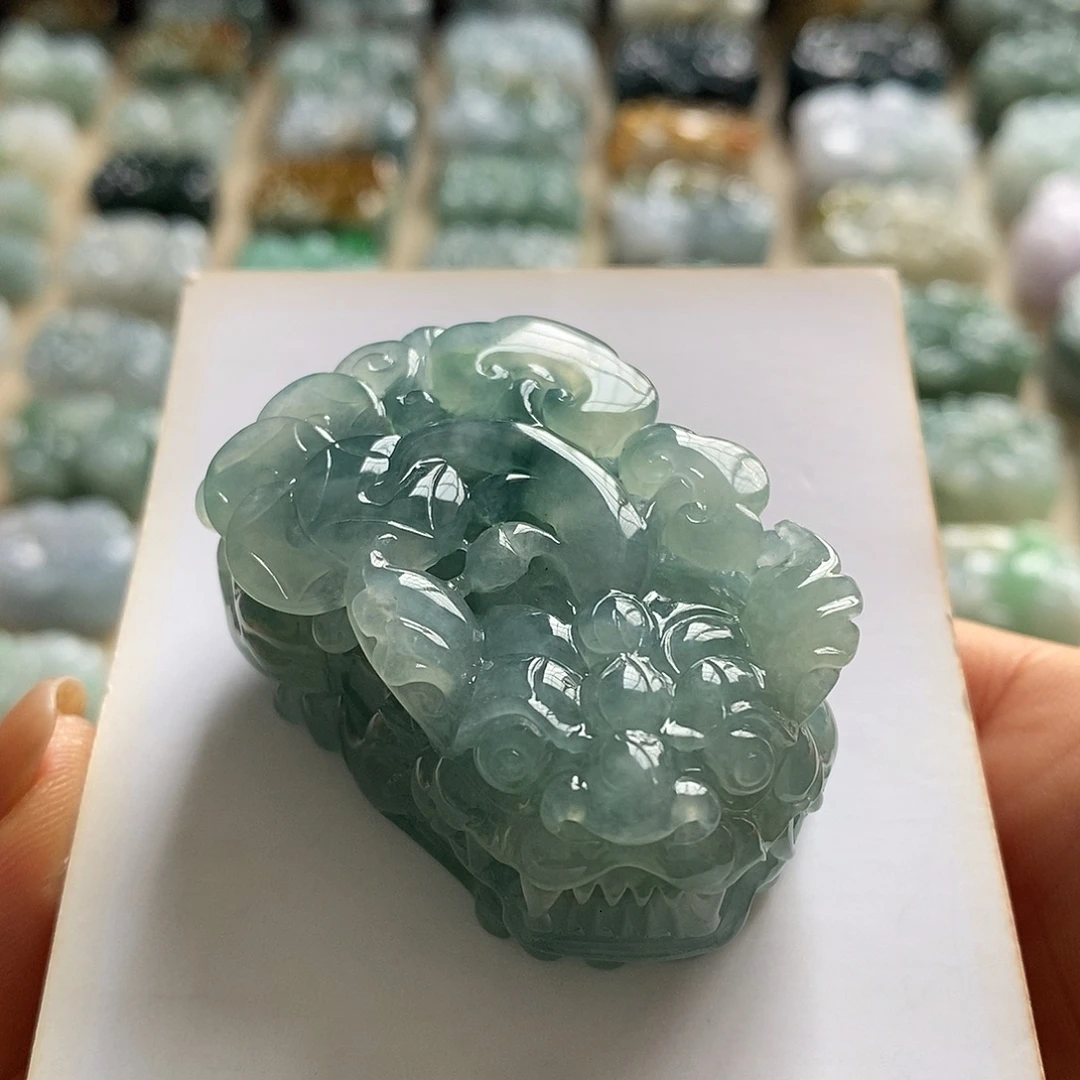 颈饰未镶嵌翡翠天然翡翠貔貅吊坠
