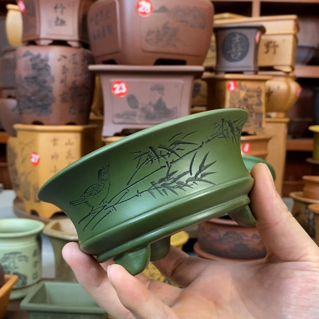 紫砂花盆盆景花盆