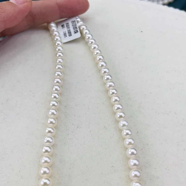 淡水珍珠耳饰银S925镶嵌卡6极光炫彩高品