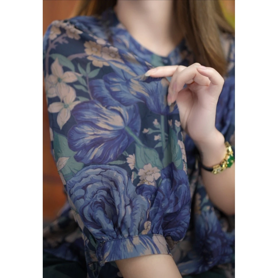 阔太洋气透气舒适感上衣女装091