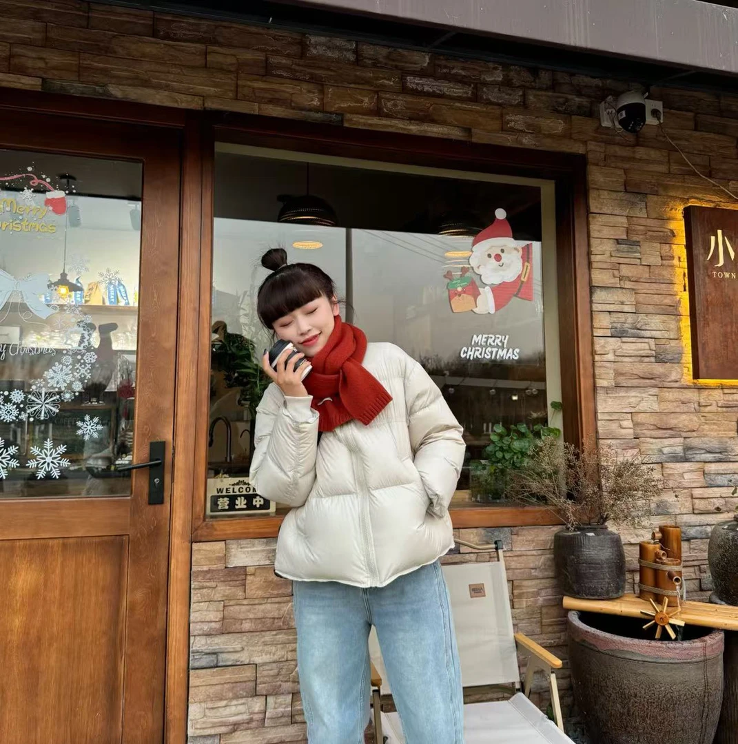 【奶芙小暖炉】2025年新国标90白鸭绒立领百搭小面包（建议干洗）