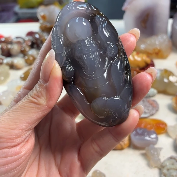 玛瑙/玉髓未镶嵌吊坠(不含链)