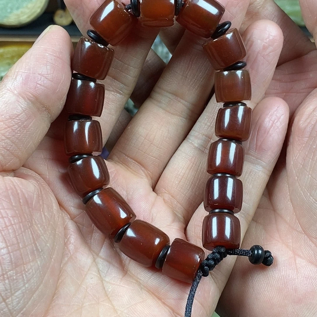 玛瑙/玉髓手串未镶嵌硕*.