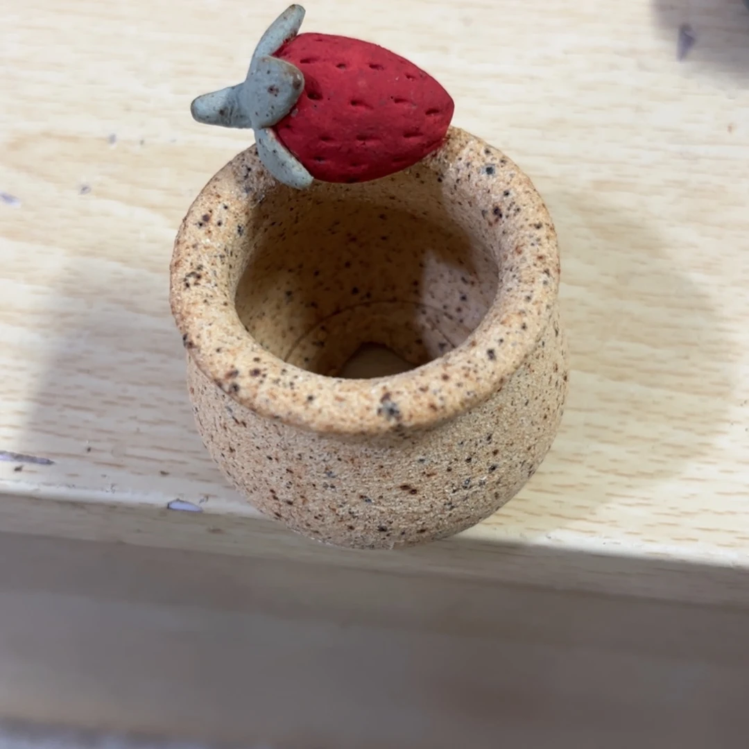 泥塑古镇炻陶花盆