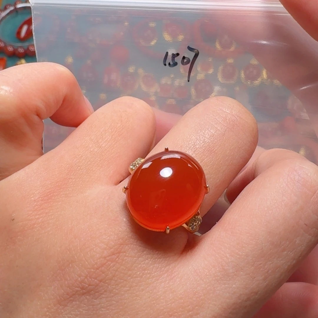 南红玛瑙南红银S925镶嵌