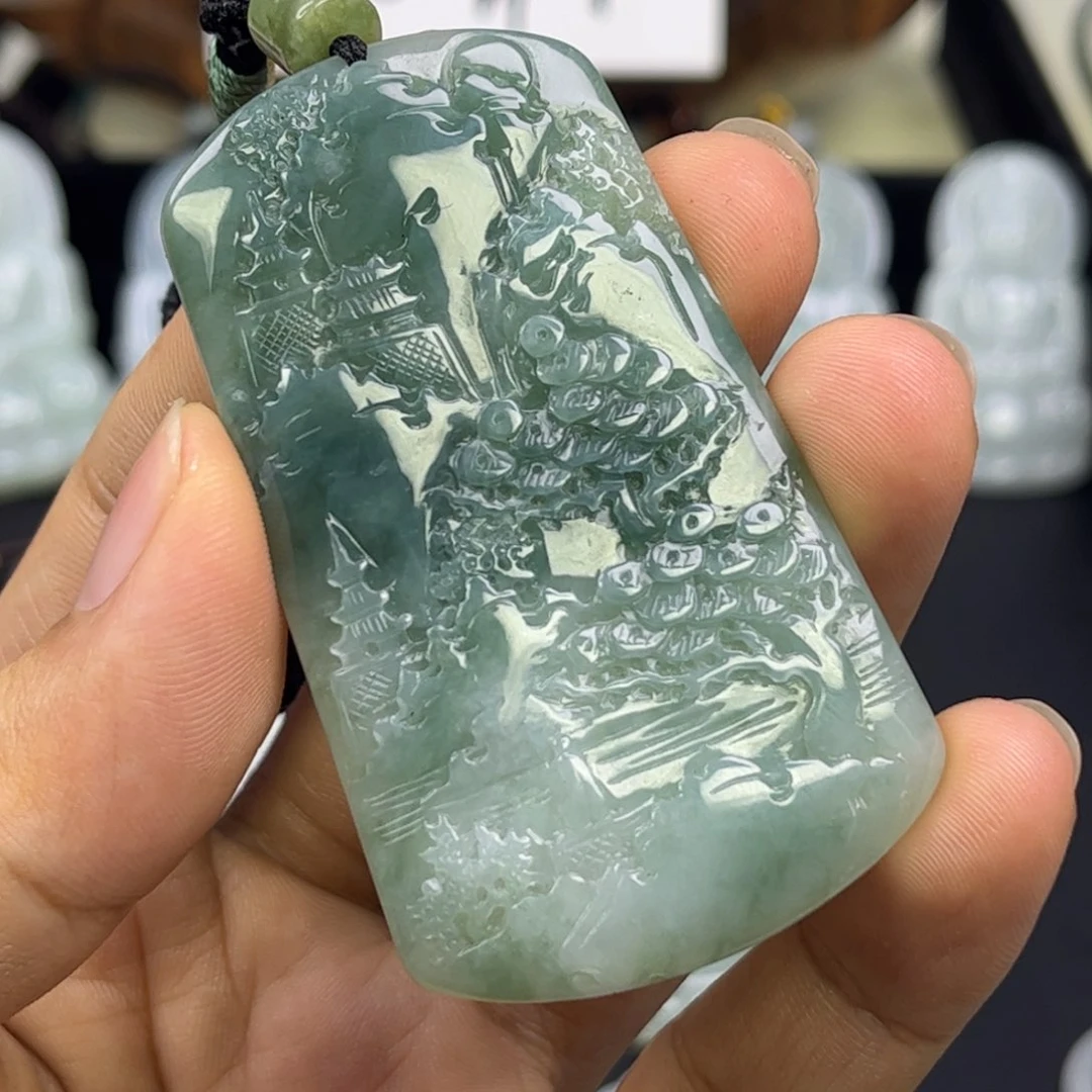 翡翠未镶嵌颈饰成***_缅甸翡翠