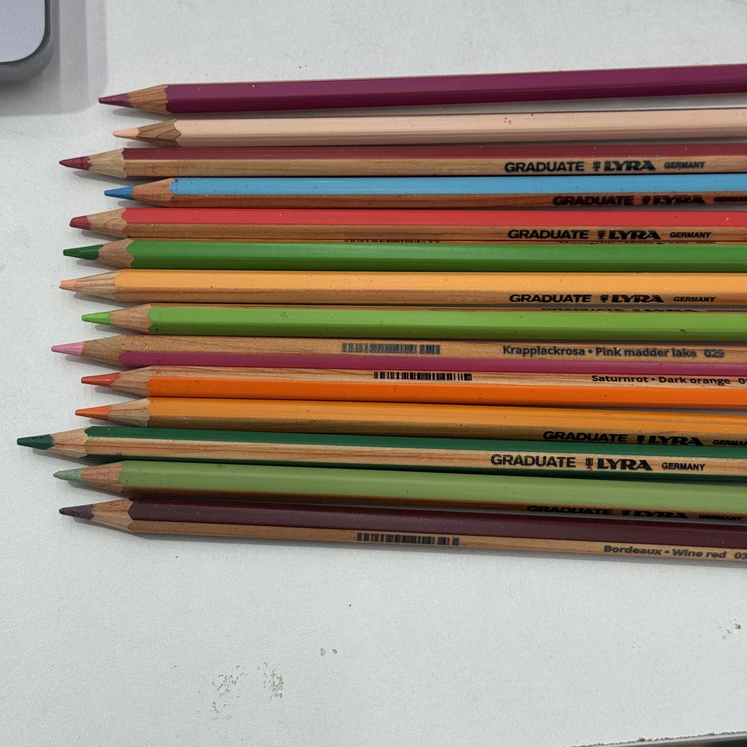 LYRA德国艺雅大师级14支散装色铅笔油性贴合六角杆设计彩铅