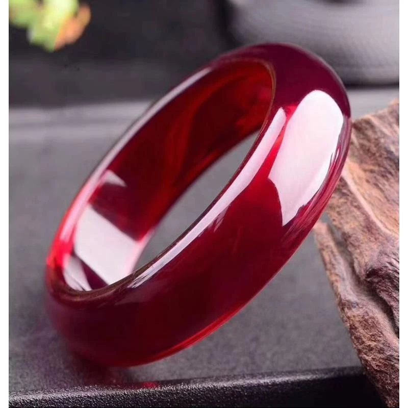 L249精品-牛血红手镯（无礼盒）