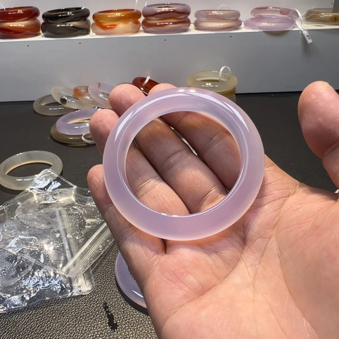 小***球玛瑙/玉髓合金手镯