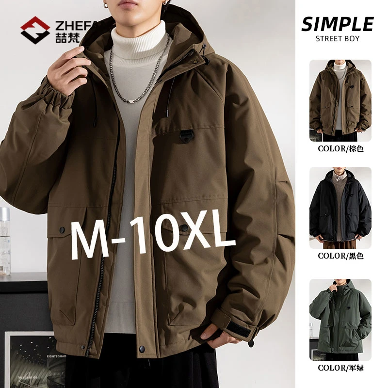 加厚棉衣新款休闲百搭宽松外套大码冲锋衣棉服男上衣外套舒适夹克