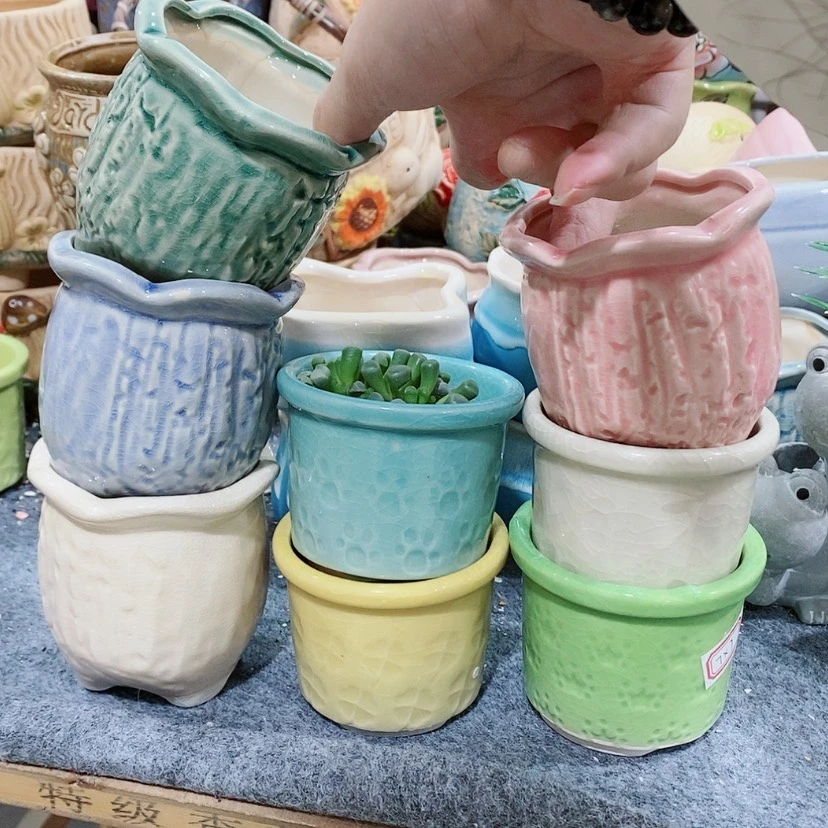 【闪购商品】红陶陶瓷花盆，多肉花盆