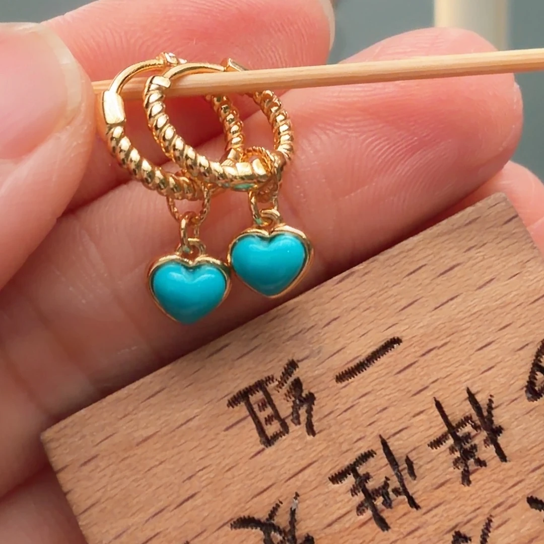 绿松石银S925镶嵌颈饰