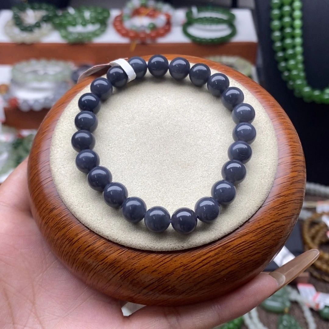 和田玉浓烟紫未镶嵌