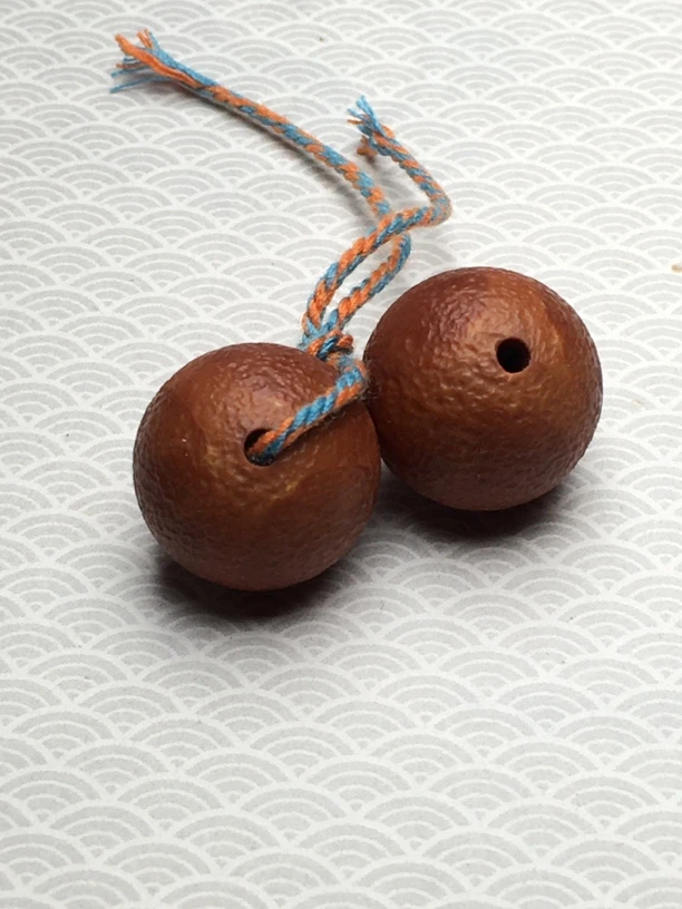 苏工精品橄榄核雕桔皮纹光珠三通、百搭题材顶珠老核老料单粒价