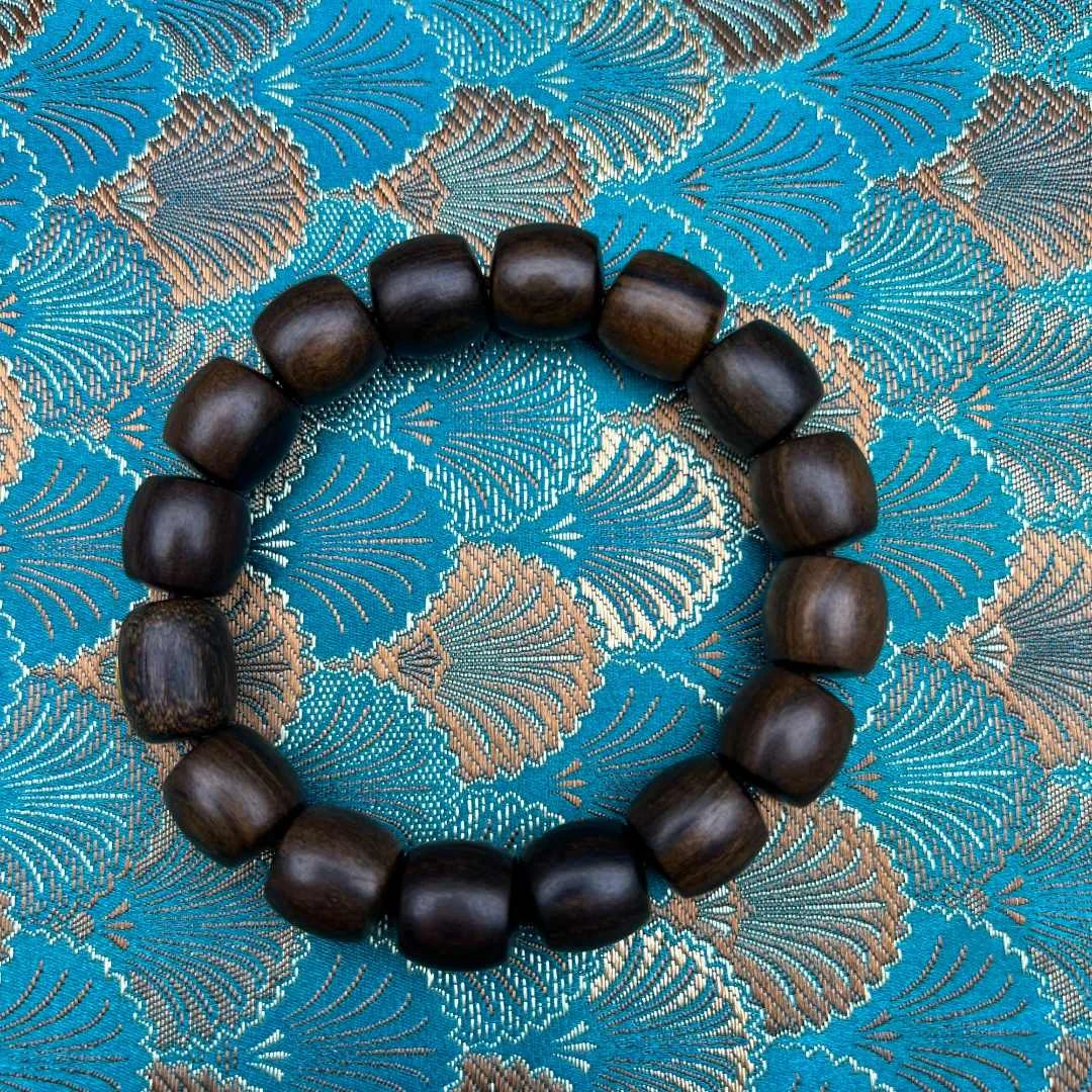 【器物炎灵 】木质一点桶珠手串（不带礼盒）