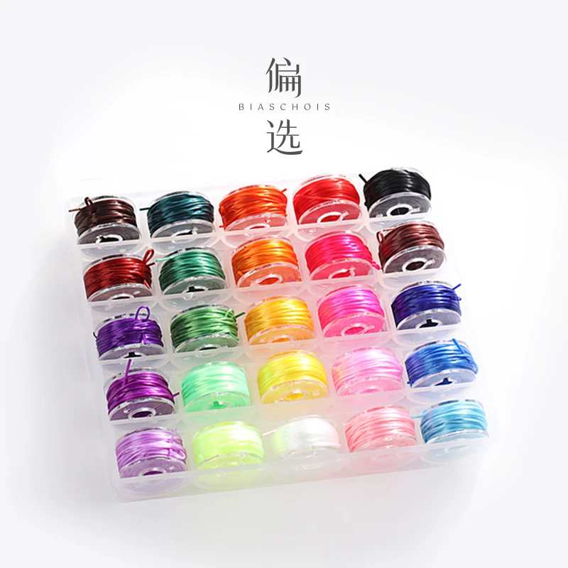 【偏选】25色弹力绳DIY工具包