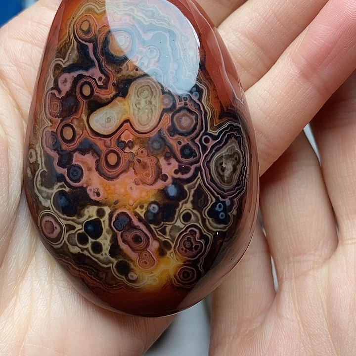 白***妈玛瑙/玉髓未镶嵌吊坠(不含链)