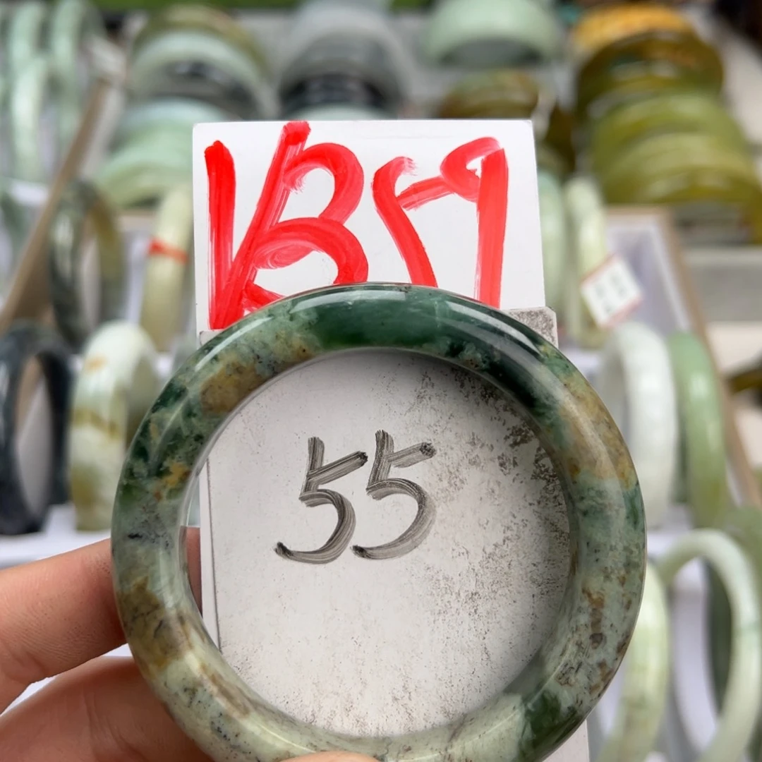 岫玉手镯未镶嵌天然岫玉